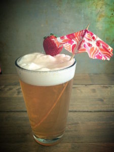 Strawberry Rhubarb Shandy