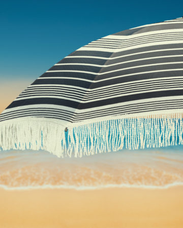 beach umbrella with fringe