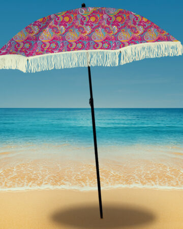 beach umbrella on the beach