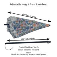 beach umbrella measurements