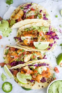 fish tacos with slaw 